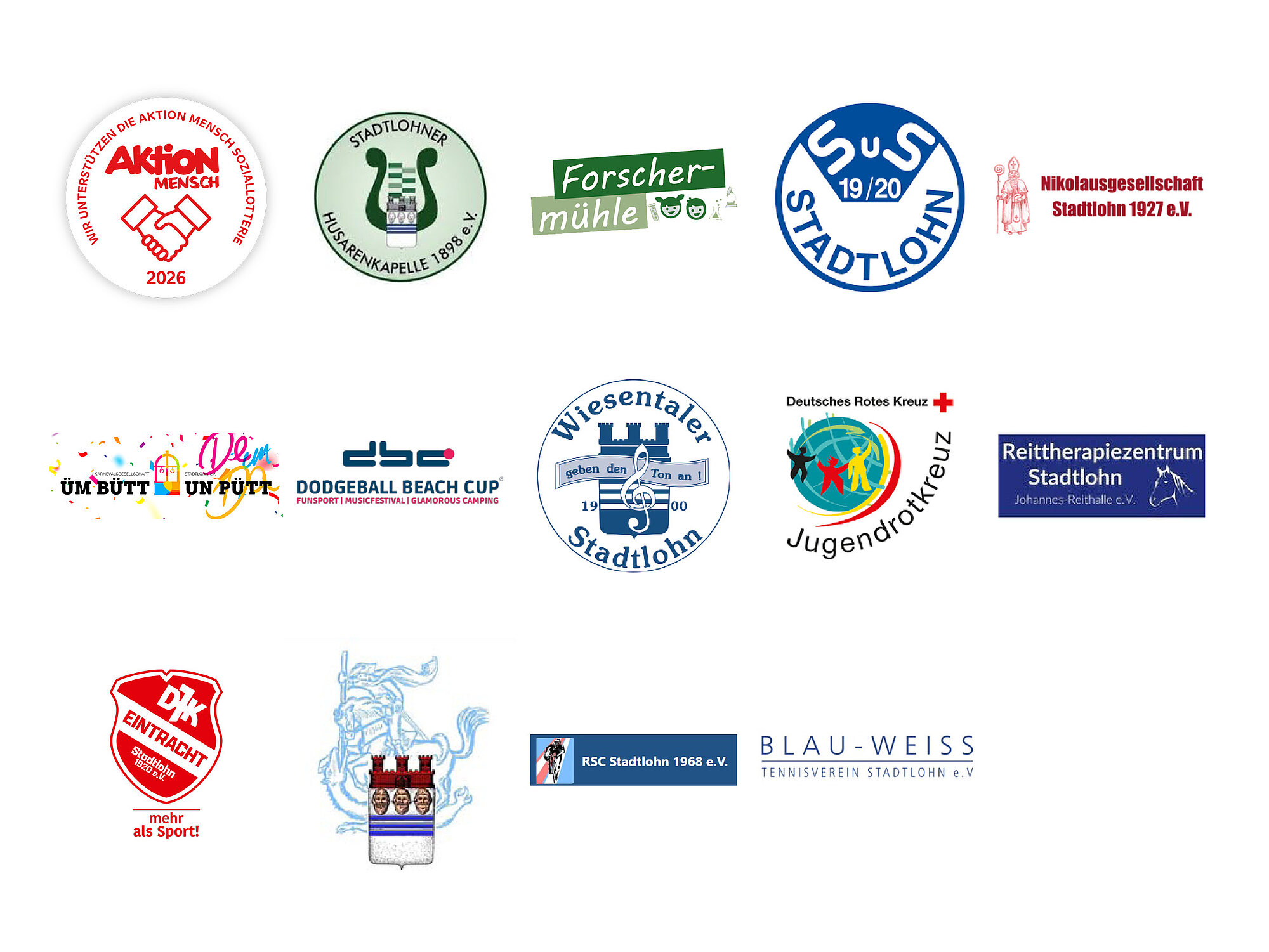 Auflistung der Sponsoringlogos