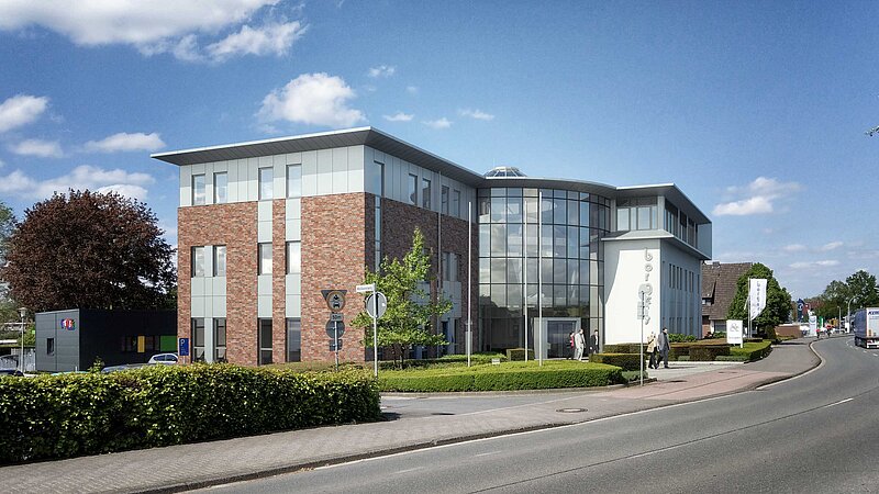 Fotorealistische Darstellung des Borgers Verwaltungsgebaudes im Jahr 2019